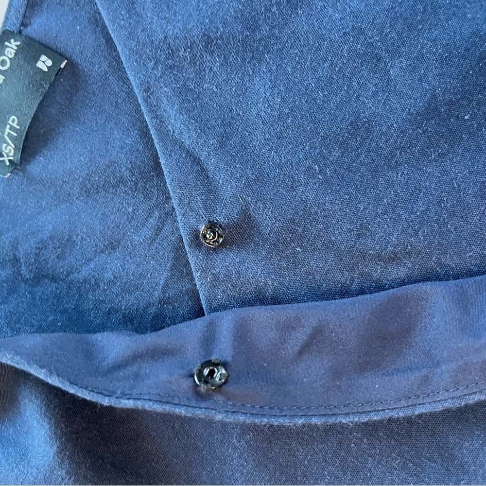 Frank and Oak Navy Wrap Crop Top - Picture 6 of 13